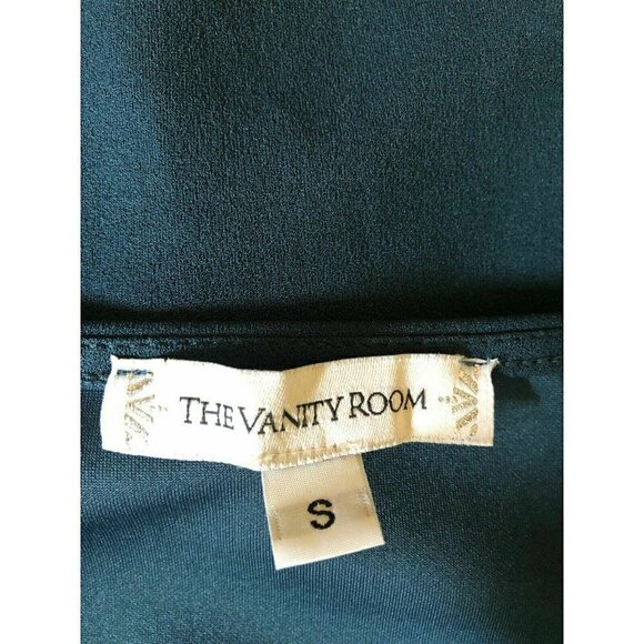 The Vanity Room Teal Long Sleeve Shift Dress Small - Picture 8 of 8